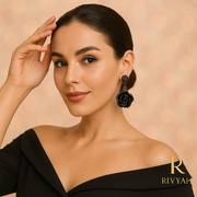 Midnight Rose Pavé Drops